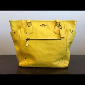 Coach Large Yellow Tote